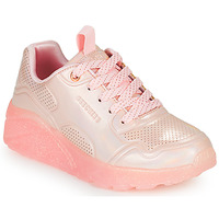 Cipők Lány Rövid szárú edzőcipők Skechers UNO ICE Rózsaszín