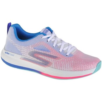 Cipők Női Rövid szárú edzőcipők Skechers GO Run Pulse Kék, Rózsaszín