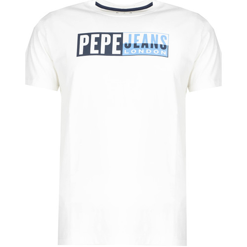 Ruhák Férfi Rövid ujjú pólók Pepe jeans PM507757 | Gelu Fehér