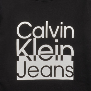 Calvin Klein Jeans BOX LOGO SWEATSHIRT Fekete 