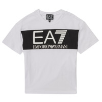 Ruhák Fiú Rövid ujjú pólók Emporio Armani EA7 6LBT58-BJ02Z-1100 Fehér