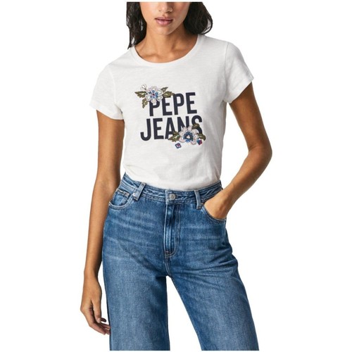 Ruhák Női Rövid ujjú pólók Pepe jeans  Fehér