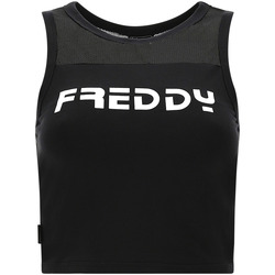 Ruhák Női Trikók / Ujjatlan pólók Freddy S2WMAK1 Fekete 