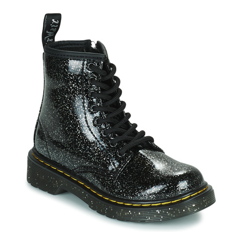 Cipők Lány Csizmák Dr. Martens 1460 Jr Cosmic Glitter Fekete 