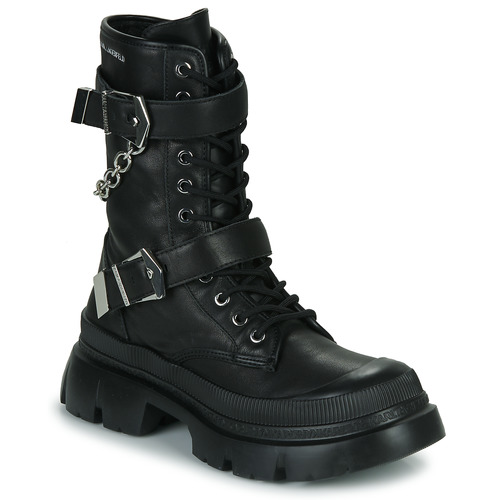 Cipők Női Csizmák Karl Lagerfeld TREKKA MAX Hi Buckle Boot Fekete 