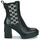 Cipők Női Bokacsizmák Karl Lagerfeld VOYAGE VI Monogram Gore Boot Fekete 