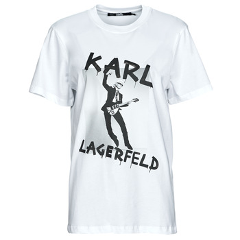 Ruhák Rövid ujjú pólók Karl Lagerfeld KARL ARCHIVE OVERSIZED T-SHIRT Fehér