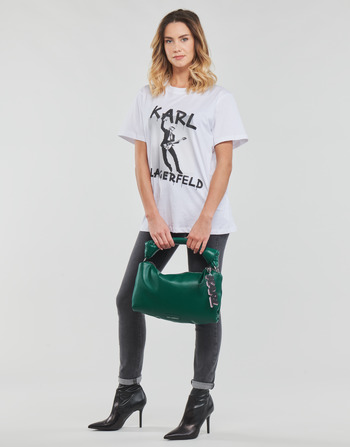 Karl Lagerfeld KARL ARCHIVE OVERSIZED T-SHIRT Fehér