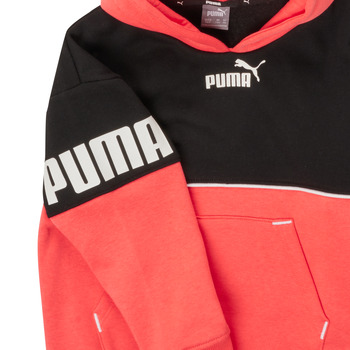 Puma PUMA POWER COLORBLOCK HOODIE Fekete  / Narancssárga