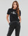 Ruhák Női Rövid ujjú pólók Calvin Klein Jeans CORE MONOGRAM REGULAR TEE Fekete 
