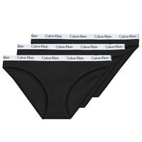 Fehérnemű Női Bugyik Calvin Klein Jeans CAROUSEL BIKINI X3 Fekete  / Fekete  / Fekete 