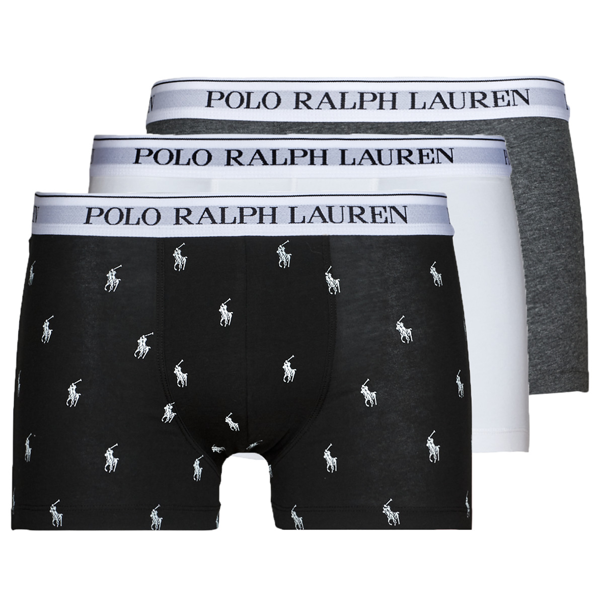 Fehérnemű Férfi Boxerek Polo Ralph Lauren CLASSIC TRUNK X3 Fekete  / Szürke / Fehér