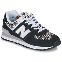 Cipők Női Rövid szárú edzőcipők New Balance 574 Fekete  / Leopárd