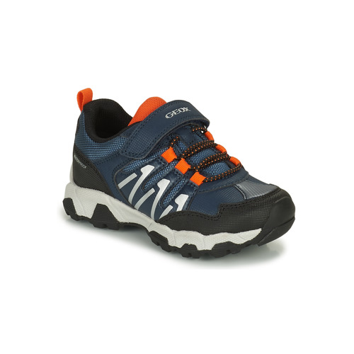 Cipők Fiú Rövid szárú edzőcipők Geox J MAGNETAR BOY B ABX Kék / Narancssárga