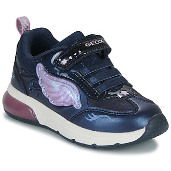 Cipők Lány Rövid szárú edzőcipők Geox J SPACECLUB GIRL B Lila