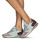 Cipők Női Rövid szárú edzőcipők Philippe Model TROPEZ X LOW WOMAN Szürke / Rózsaszín / Szilva