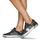 Cipők Női Rövid szárú edzőcipők Philippe Model PARISX LOW WOMAN Fekete  / Fényes / Leop