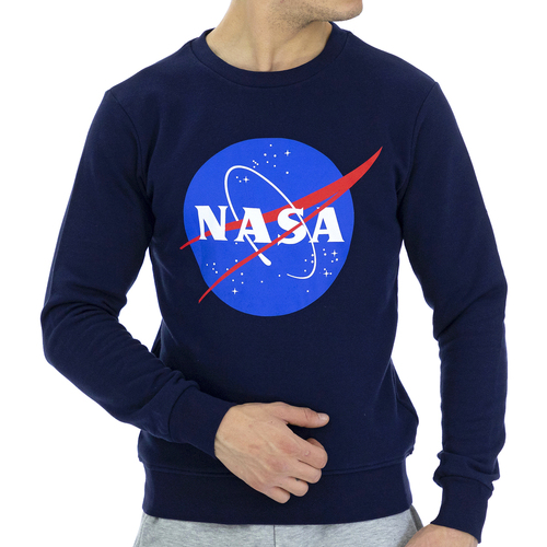 Ruhák Férfi Pulóverek Nasa NASA11S-BLUE Kék