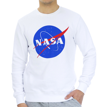 Ruhák Férfi Pulóverek Nasa NASA11S-WHITE Fehér
