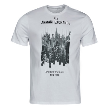 Ruhák Férfi Rövid ujjú pólók Armani Exchange 6LZTFG-ZJBVZ Fehér