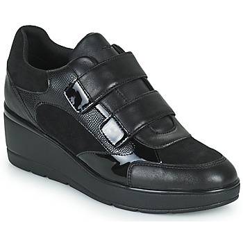 Cipők Női Rövid szárú edzőcipők Geox D ILDE C Fekete 