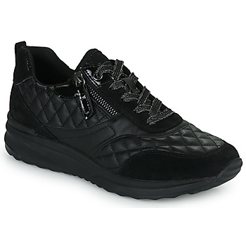 Cipők Női Rövid szárú edzőcipők Geox D AIRELL A Fekete 