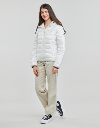 Tommy Jeans TJW QUILTED TAPE HOODED JACKET Fehér