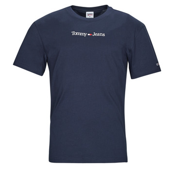 Ruhák Férfi Rövid ujjú pólók Tommy Jeans TJM CLASSIC LINEAR LOGO TEE Tengerész