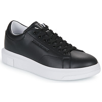 Cipők Férfi Rövid szárú edzőcipők Armani Exchange XV534-XUX123 Fekete  / Fehér