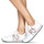 Cipők Női Rövid szárú edzőcipők Armani Exchange XV592-XDX070 Fehér / Rózsaszín / Arany