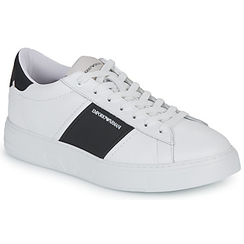 Cipők Férfi Rövid szárú edzőcipők Emporio Armani X4X570-XN010-Q908 Fehér / Fekete 