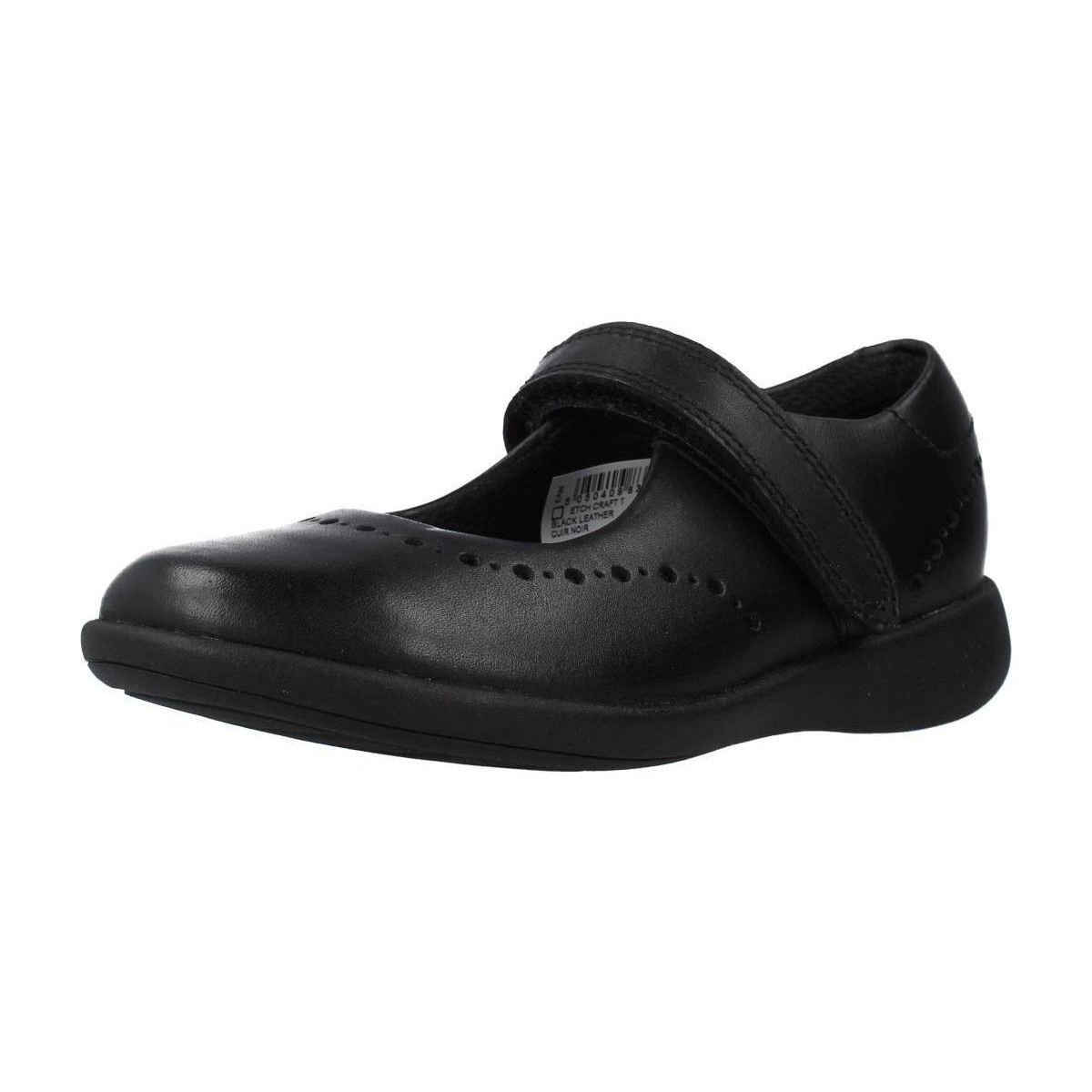 Cipők Lány Oxford cipők & Bokacipők Clarks ETCH CRAFT T Fekete 