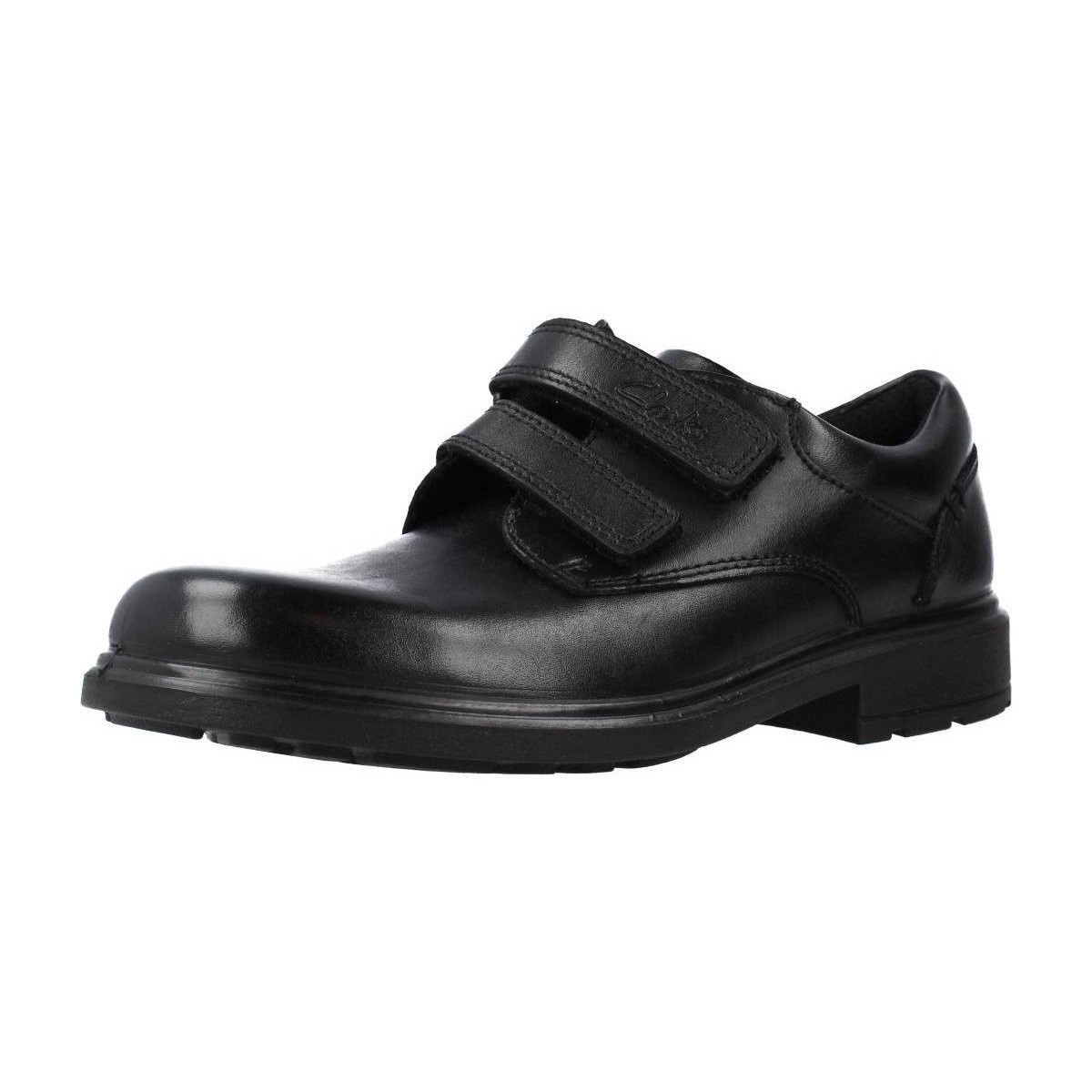 Cipők Fiú Oxford cipők & Bokacipők Clarks REMI PACE K Fekete 
