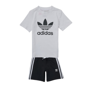 Ruhák Gyerek Együttes adidas Originals SHORT TEE SET Fekete  / Fehér