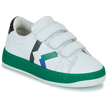 Cipők Fiú Rövid szárú edzőcipők Kenzo K29092 Fehér / Zöld