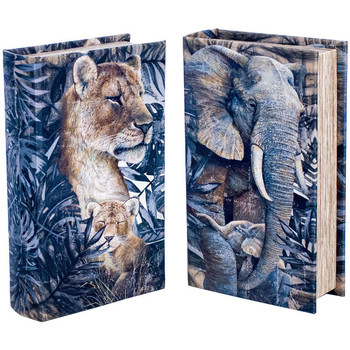 Otthon Kosarak és dobozok Signes Grimalt Könyveskönyv Tigris És Elephant 2 Egység Kék