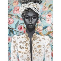 Otthon Képek / vásznak Signes Grimalt Afrikai Nő Festmény Fekete 