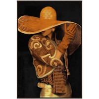 Otthon Képek / vásznak Signes Grimalt Box Woman Hat. Citromsárga