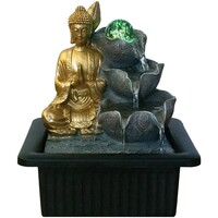 Otthon Szobrok / figurák Signes Grimalt Buddha Szökőkút Fényével Arany