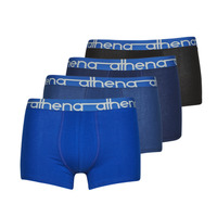 Fehérnemű Férfi Boxerek Athena EASY JEAN X4 Fekete  / Kék