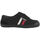 Cipők Férfi Divat edzőcipők Kawasaki Retro 23 Canvas Shoe K23 60W Black Stripe Wht/Red Fekete 
