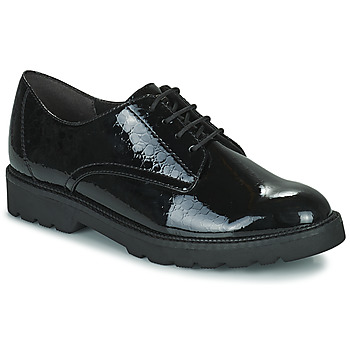 Cipők Női Oxford cipők Tamaris 23605 Fekete 