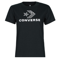 Ruhák Női Rövid ujjú pólók Converse STAR CHEVRON TEE Fekete