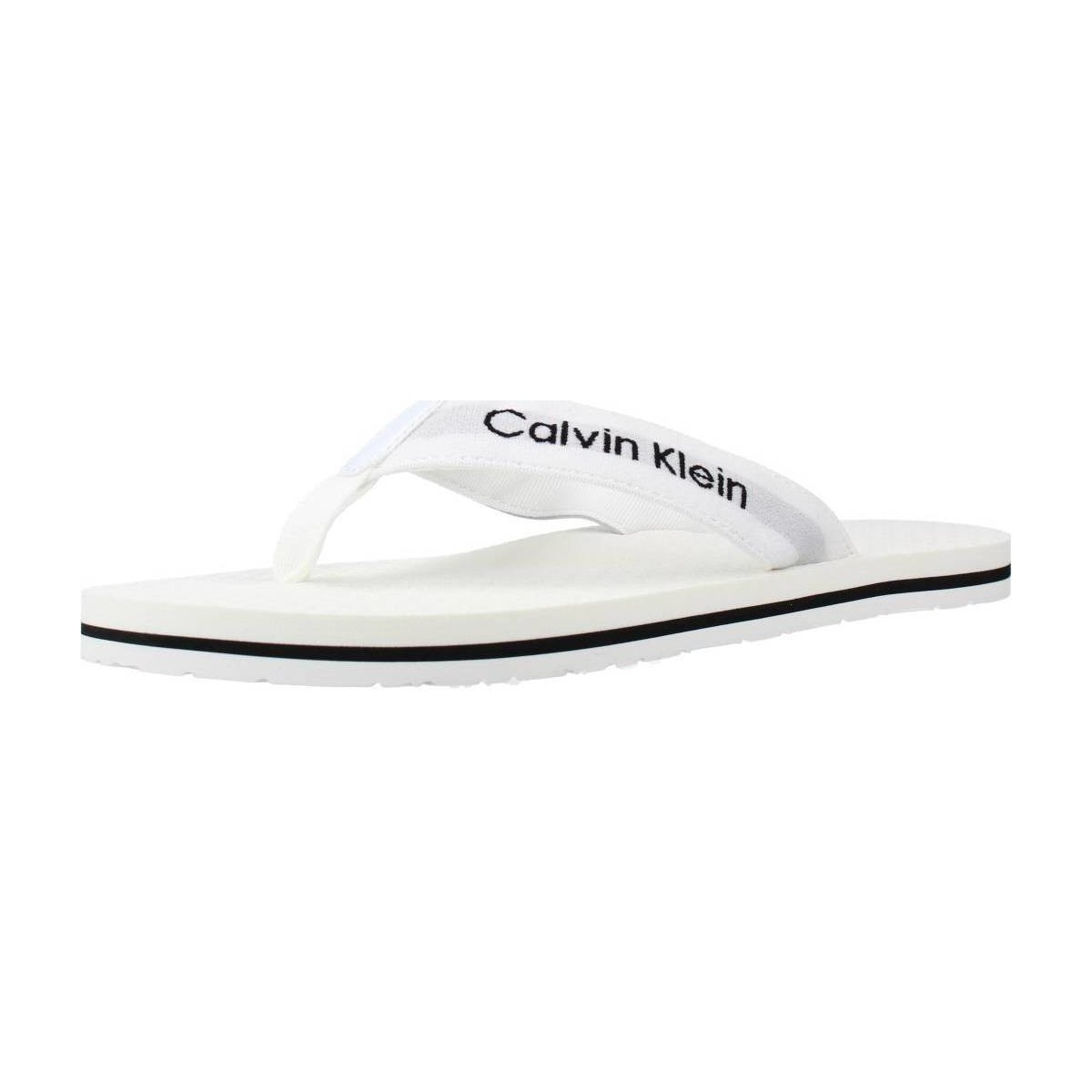 Cipők Női Lábujjközös papucsok Calvin Klein Jeans HW0HW00865 Fehér
