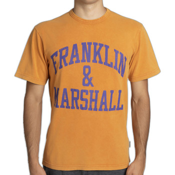 Ruhák Férfi Rövid ujjú pólók Franklin & Marshall T-shirt à manches courtes Narancssárga
