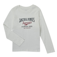 Ruhák Fiú Hosszú ujjú pólók Jack & Jones JJELOGO TEE LS O-NECK Piros