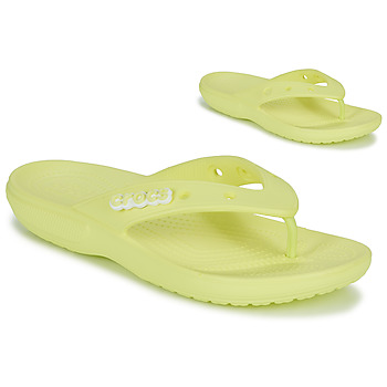 Cipők Női Lábujjközös papucsok Crocs CLASSIC CROCS FLIP Citromsárga