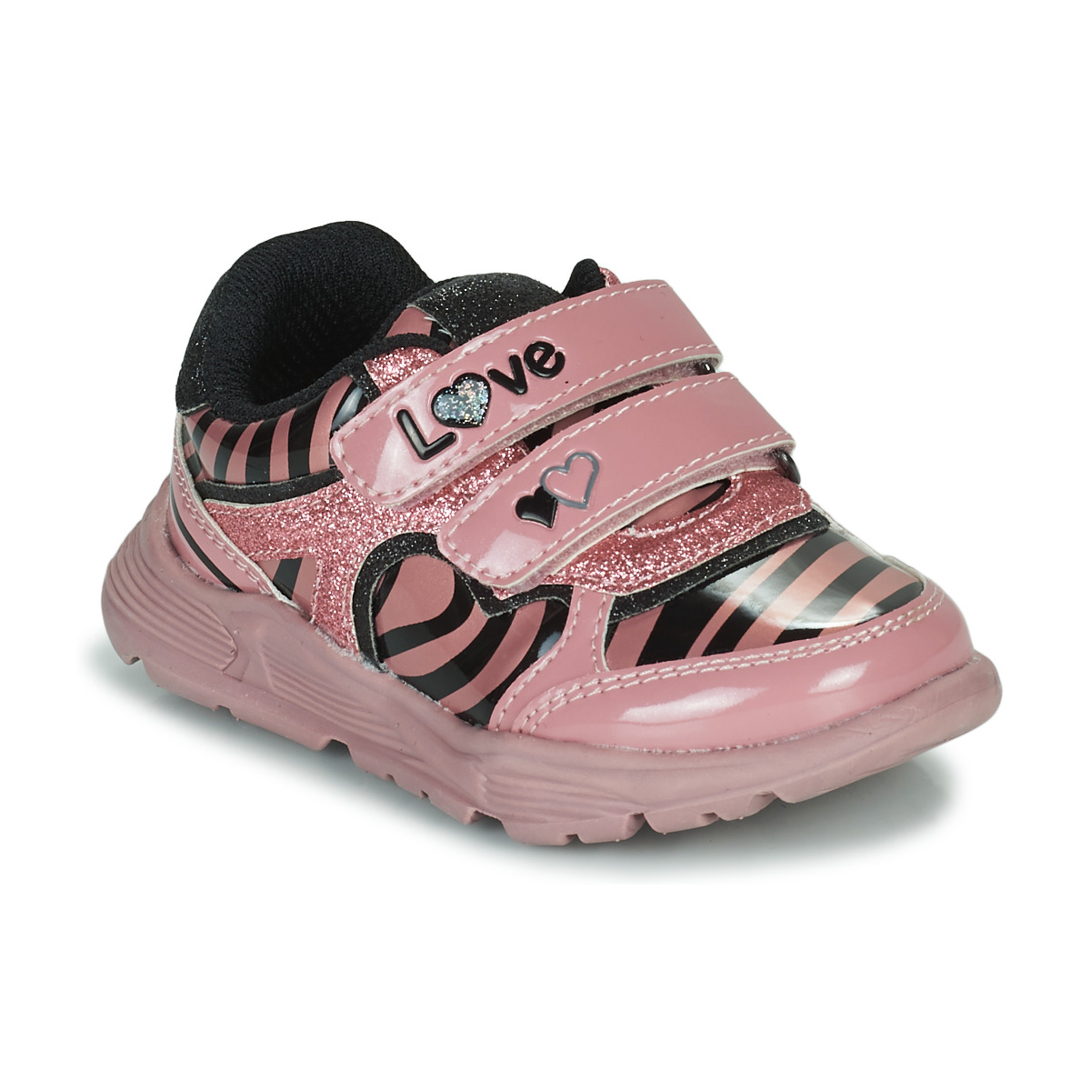 Cipők Lány Rövid szárú edzőcipők Chicco CANDACE Rózsaszín / Fekete 