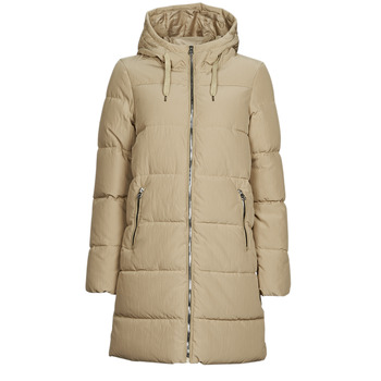Ruhák Női Steppelt kabátok Only ONLDOLLY LONG PUFFER COAT OTW NOOS Bézs