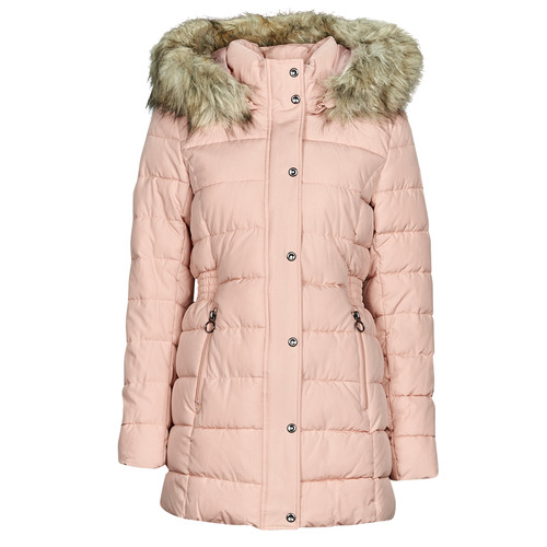 Ruhák Női Steppelt kabátok Only ONLLUNA QUILTED COAT CC OTW Rózsaszín